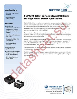 SMP1302-085LF datasheet  